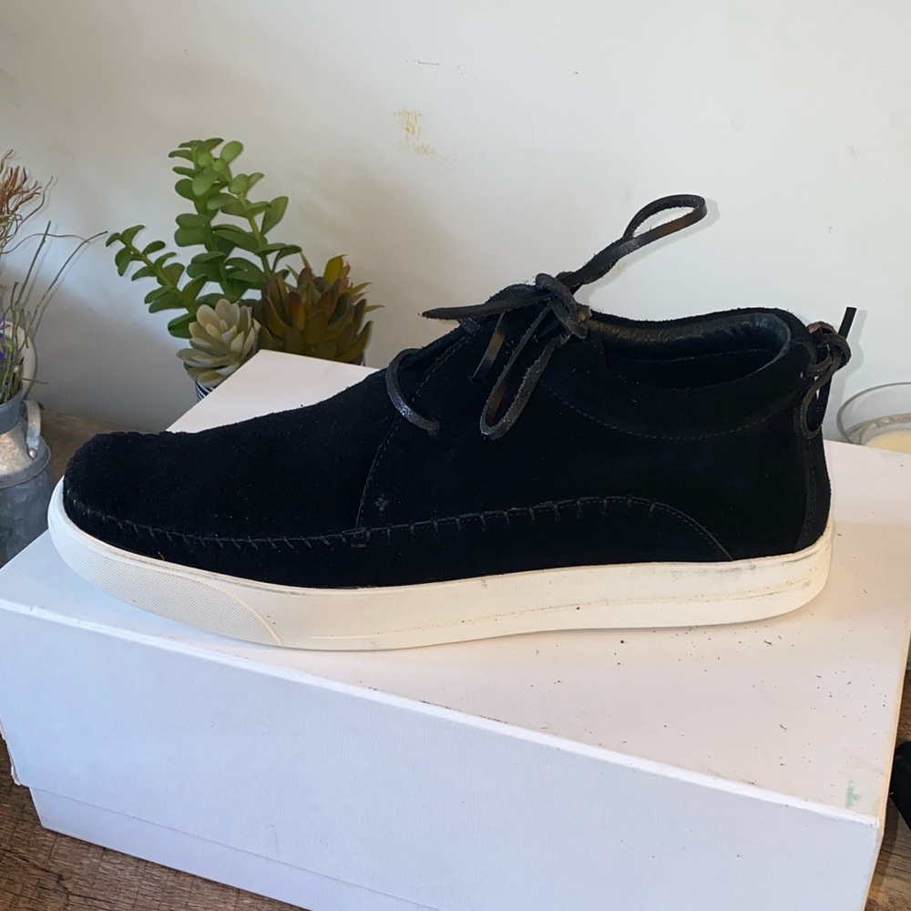 NWB!! Foundation Footwear Native Black High-Top Fringe Moccasin Sneakers Size 11 - Picture 11 of 14